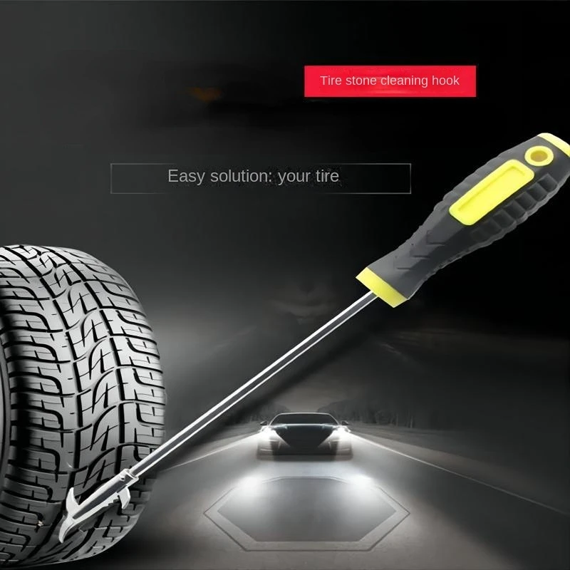 

1 шт. крючок для чистки автомобильных шин, Многофункциональный Каменный очиститель, канавка для удаления сломанного камня, инструменты для очистки автомобильных шин