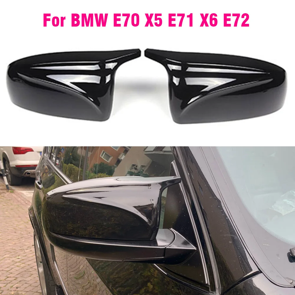 

Car Side Door Rearview Mirror Cover Cap For BMW E70 X5 E71 X6 E72 Style Parts Styling