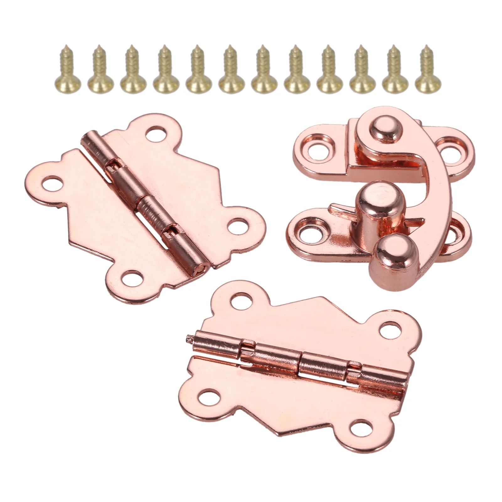 1 шт. антикварные защелки для шкатулки розовое золото металлические застежка