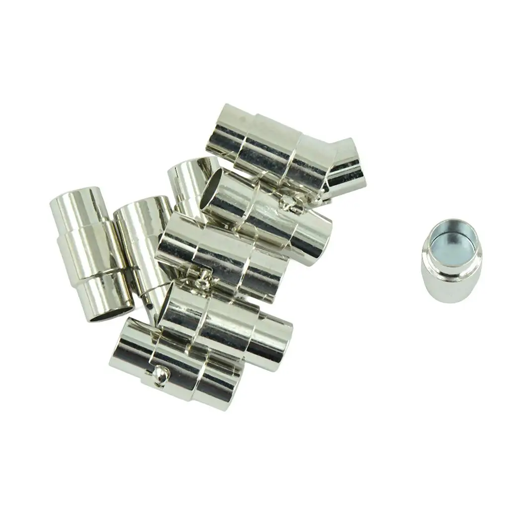 

10 Sets Leather Glue in Tube Barrel Brass Clasp DIY Jewelry Accessories