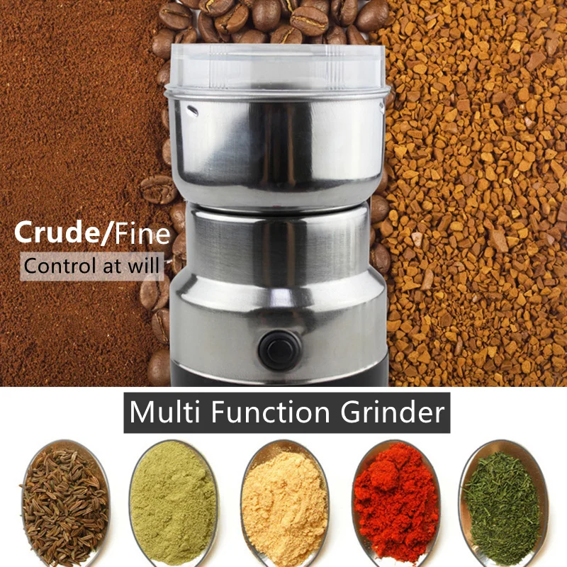 

Mini Electric Grinder Household 300ml Ultrafine Coffee Grinder Spice Pepper Grinder Grain Mill 4 Blades Food Processor Kitchen