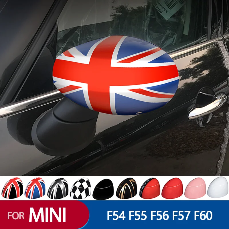 2020 2021 2022 Year Car Rearview Mirror Cover Sticker For MIINI COOPER F54 CLUBMAN F55 F56 F57 F60 Exterior Styling Accessories