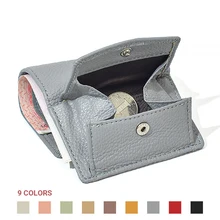 Women Men PU Leather Purses Female Cowhide Wallets Lady Small Coin Pocket Card Holder Mini Money Bag handbags Anti Rfid Wallet