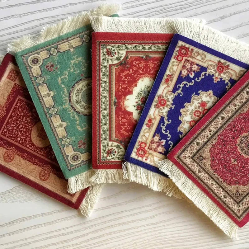 

Tassel Coasters Photo Props Home Decorations Persian Style Coasters Placemats INS Characteristic Decorative Retro Beautiful