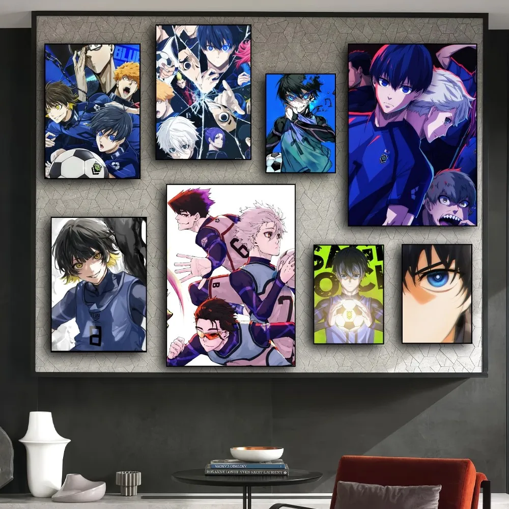 Синий замок аниме плакат принты настенные наклейки картины гостиная украшение