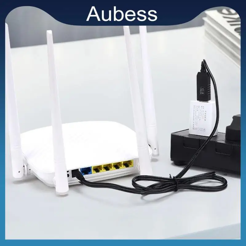 

1m Stable Usb Battery Charging Cable Durable 5v To 12vdc3.5 Round Head Boost Cable Shutdown Usb To Dc5521 Power Cord 3.5mm