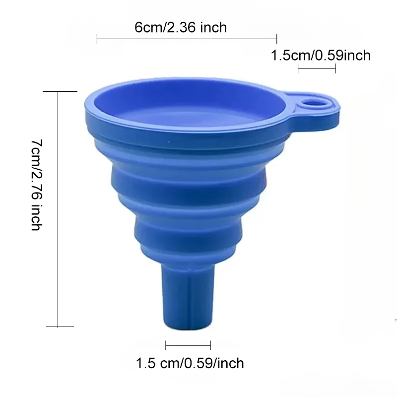 Универсальная воронка для двигателя автомобиля складные силиконовые воронки
