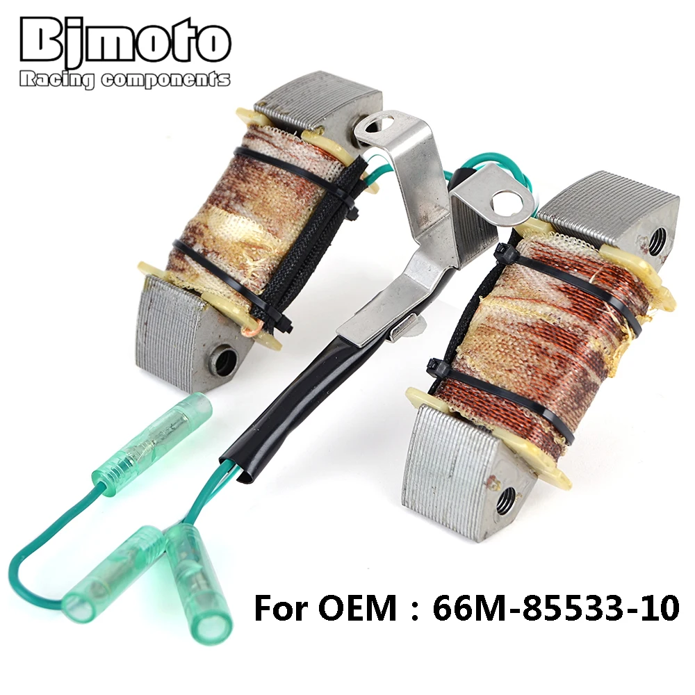

66M-85533-10 Motorcycle Ignition Magneto Stator Coil For Yamaha 9.9HP T9.9 EL/XR 13.5HP F13.5A EPS/L 15HP F15 PS/LR