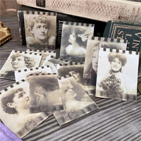 12 pcs tim holtz style old flim lady photo craft paper junk journal ephemera diy album collage scrapbooking material paper pack