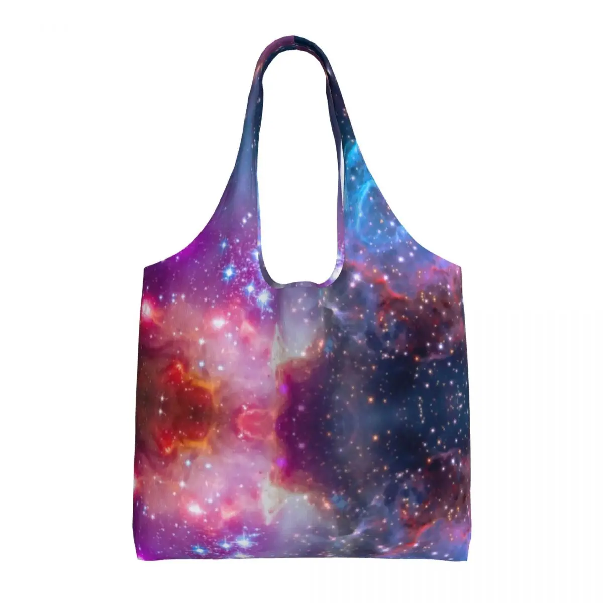 

Красочная сумка для покупок с принтом неба, супер-Галактика, деловые сумки из полиэстера, Женские Подарочные забавные сумки