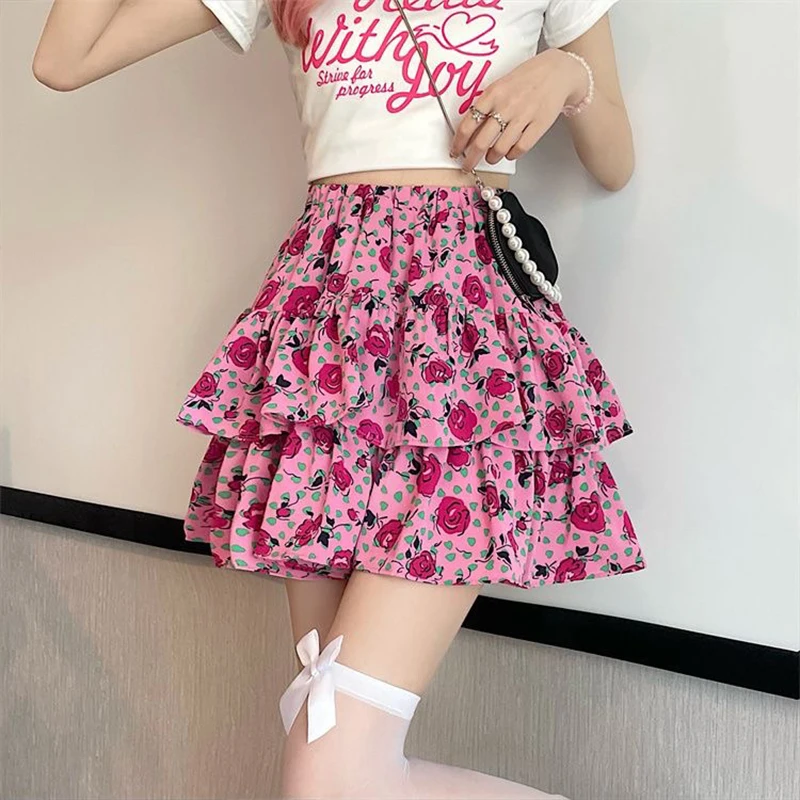 

Женская плиссированная юбка, юбка трапециевидной формы с высокой талией, эластичная мини-юбка для лета,