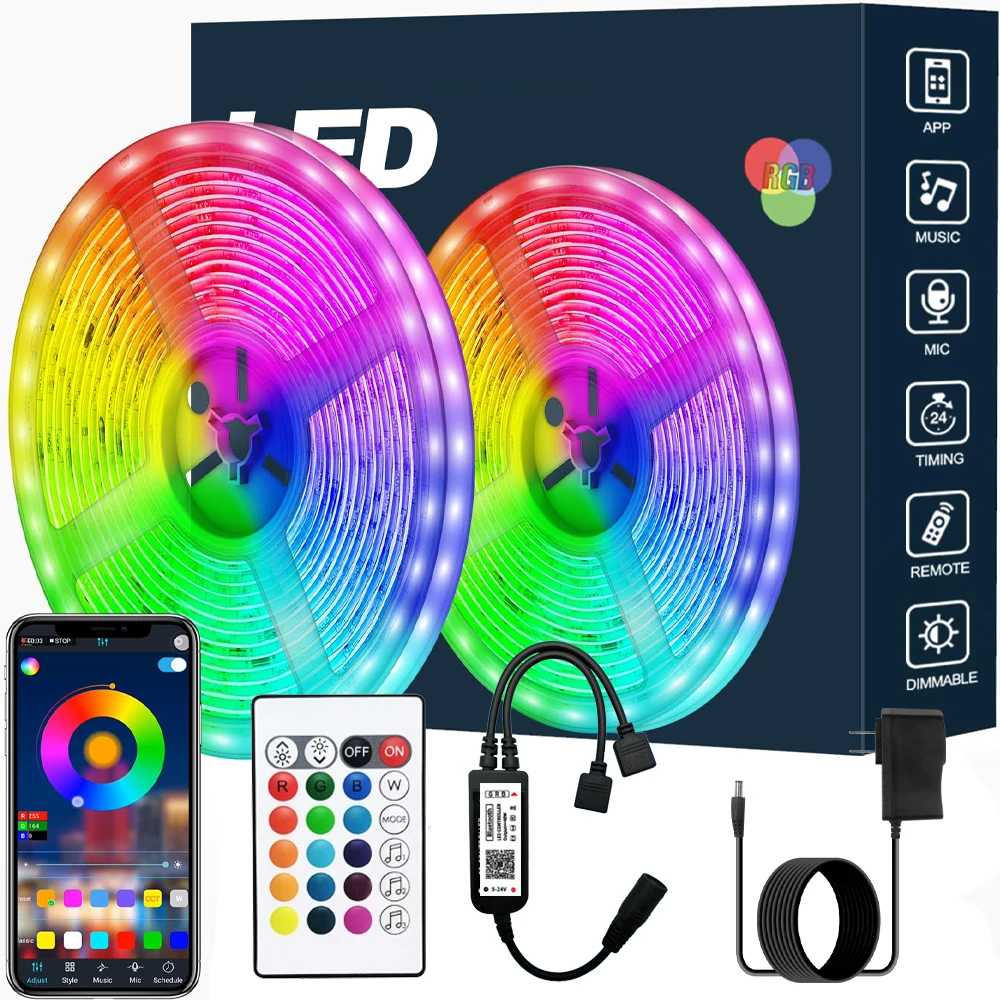 Светодиодные Ленты RGB 3535 SMD С Дистанционной Синхронизацией Музыки 24 В/0 5 А 16