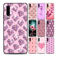 cute pink flower animals huawei case for p10 lite p20 pro p30 pro p40 lite p50 pro plus p smart z soft silicone
