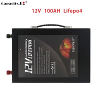 12v lifepo4 battery 100ah battery pack 12v marine motor 80ah waterproof outdoor rv solar backup rechargeable battery