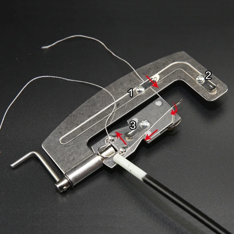 

Stainless Steel Semi-automatic Hook Tying Device Manual Fishing