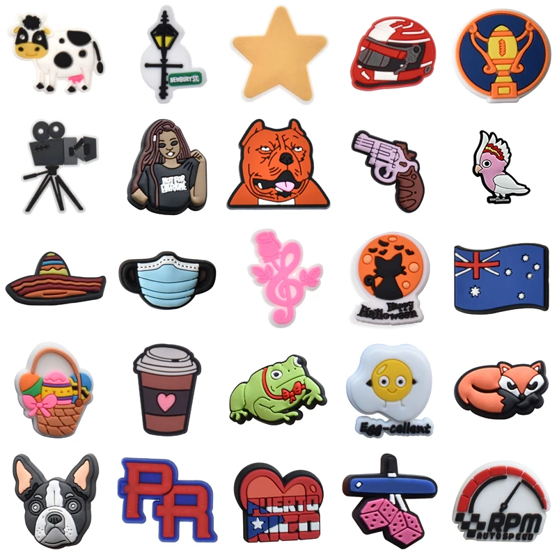 

Packs Women Charm Para Pins Shoes Accessories Kids Shoe Charms Girl Gifts Men Wholesale Bulk Decorations for Crocs Boy Set Jeans