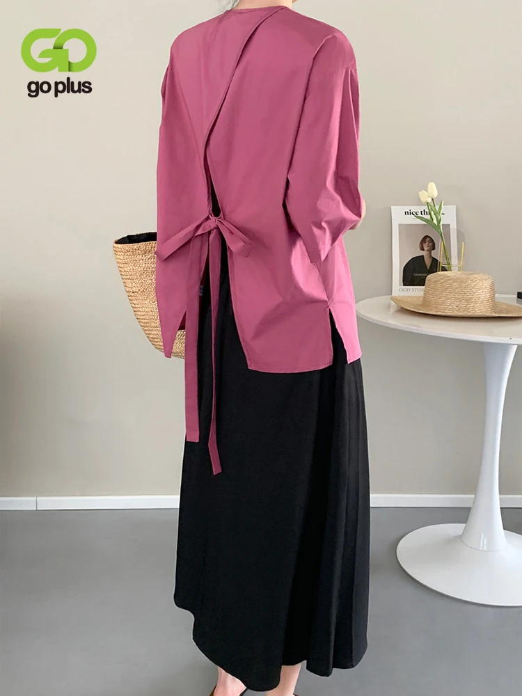 

GOPLUS Elegant Women's Shirts Buttoned Up Ladies Top White Summer Blouse Camisa Blanca Mujer Blusen Damen Chemises Femme C11933