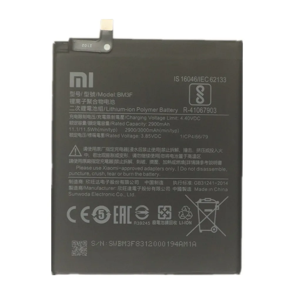 Оригинальный аккумулятор 3000 мАч 100% для Xiaomi Mi 8 Explorer / Mi8 Pro BM3F сменные батареи