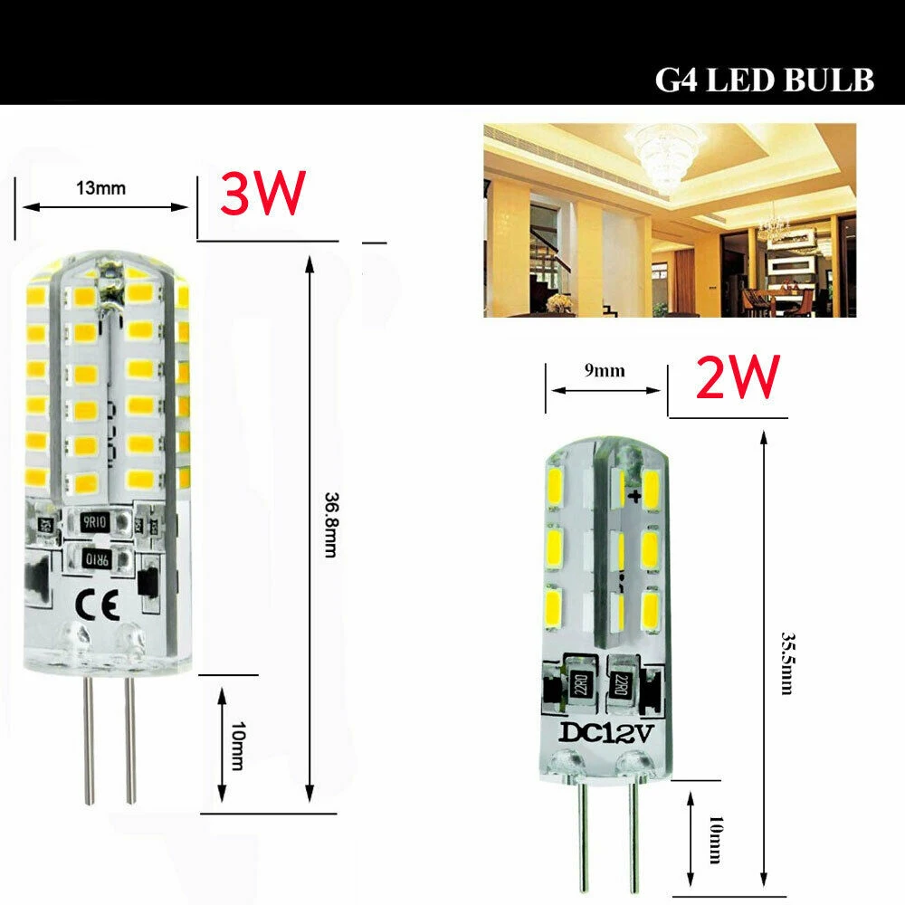 15 мини - ламп G4 Led Ac 220V Dc 12V 3W прожекторные люстры высокая игровая комната