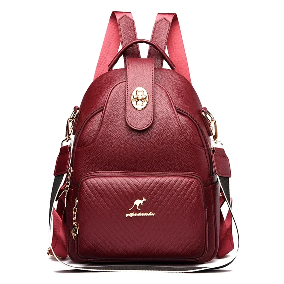 

Luxury Women Backpacks 2022 Soft Leather Female Travel Shoulder Bags Back Pack High Quality School Bags for Girls Bolsa Mochilas