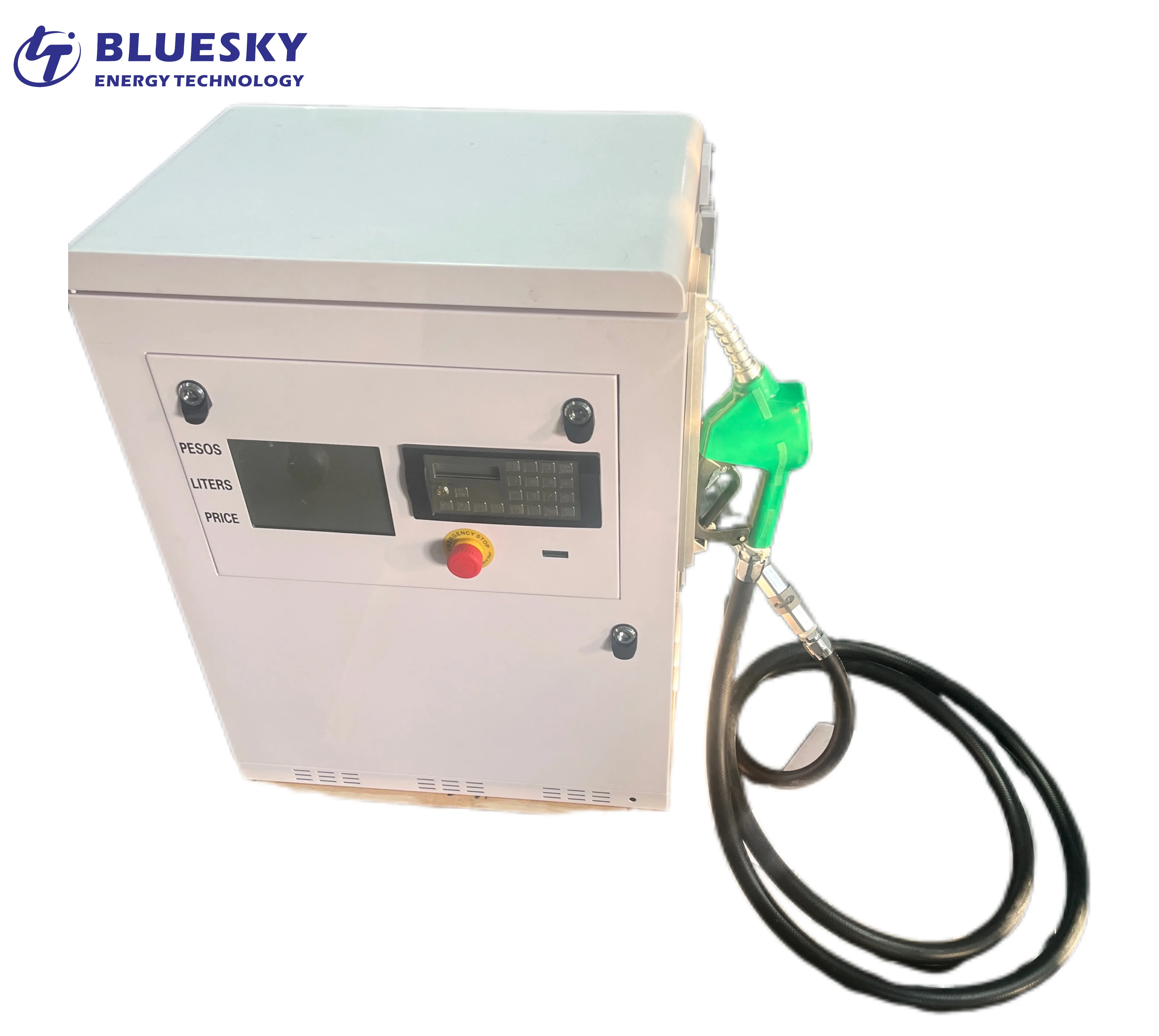 Фото Топливораздаточная колонка Bluesky RT-M111 из углеродистой стали, 12/24В/220В DC, расход 45 л/мин, точность 0,3%, сертификат CE, гарантия 1 год, мотор-насос №2