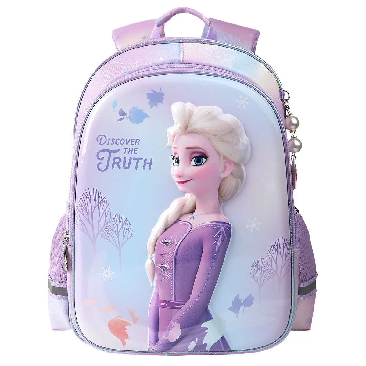 Disney Schoolbag Aisha Princess Girls School Bag Fashion Cartoon Load Reduction Large Capacity Backpack Girls Travel Bag