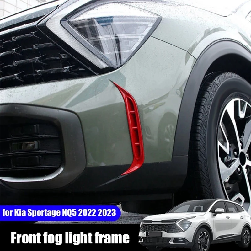 

Автомобильная передняя противотуманная фара, отделка рамы, наклейка, отделка для Kia Sportage NQ5 2021 2022
