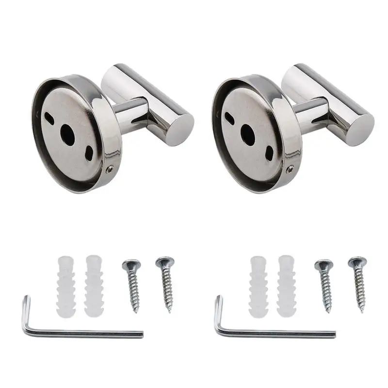 

Wall Robe Hooks Stainless Steel Towel Holder 2Pcs Coat Clothes Rack Hangers Bathrobe Holder Waterproof Hook Bathroom Accessory
