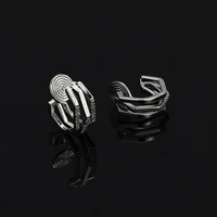 earrings 2022 trend new circle mosquito coil ear clip without ear hole fashion all match french womens earrings gift hot sale