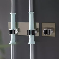 2022 fashion wall mounted mop organizer holder brush broom hanger storage rack kitchen tool housekeeper accessory hanging pipe h