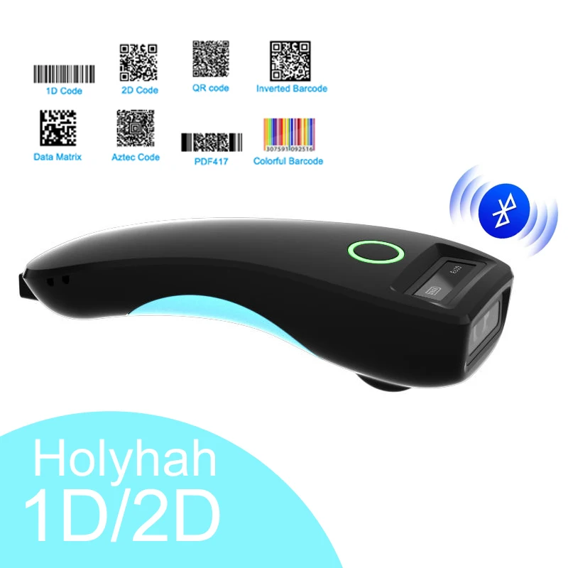 Беспроводной Bluetooth сканер штрих-кода Holyhah C70 1D 2D Карманный считыватель QR-кода для PDF417 табачная одежда Мобильная платежная промышленность
