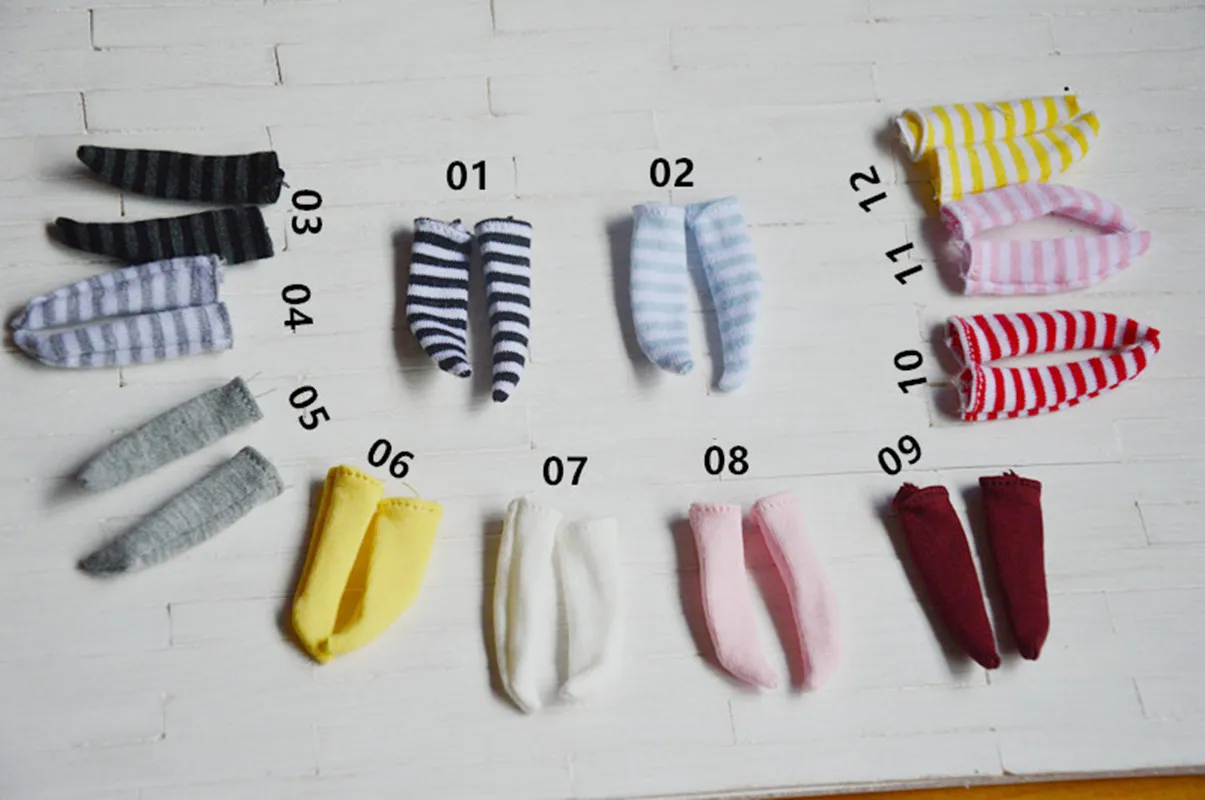 Новинка [5 пар/партия Длинные носки] OB11 длинные носки 1/12 obitsu11 для кукол (подходят