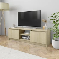 sonoma oak tv cabinet 120x30x355 cm chglomerated