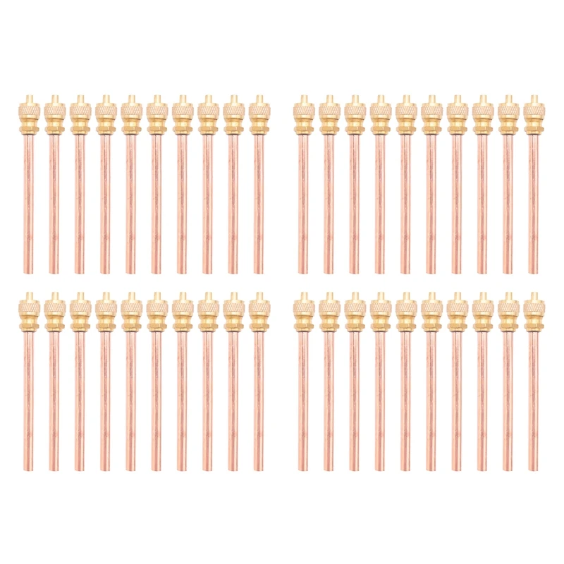 

40 Valve 1/4 Inch SAE X 1/4 Inch OD X 4 Inch Stem Core AC Refrigeration