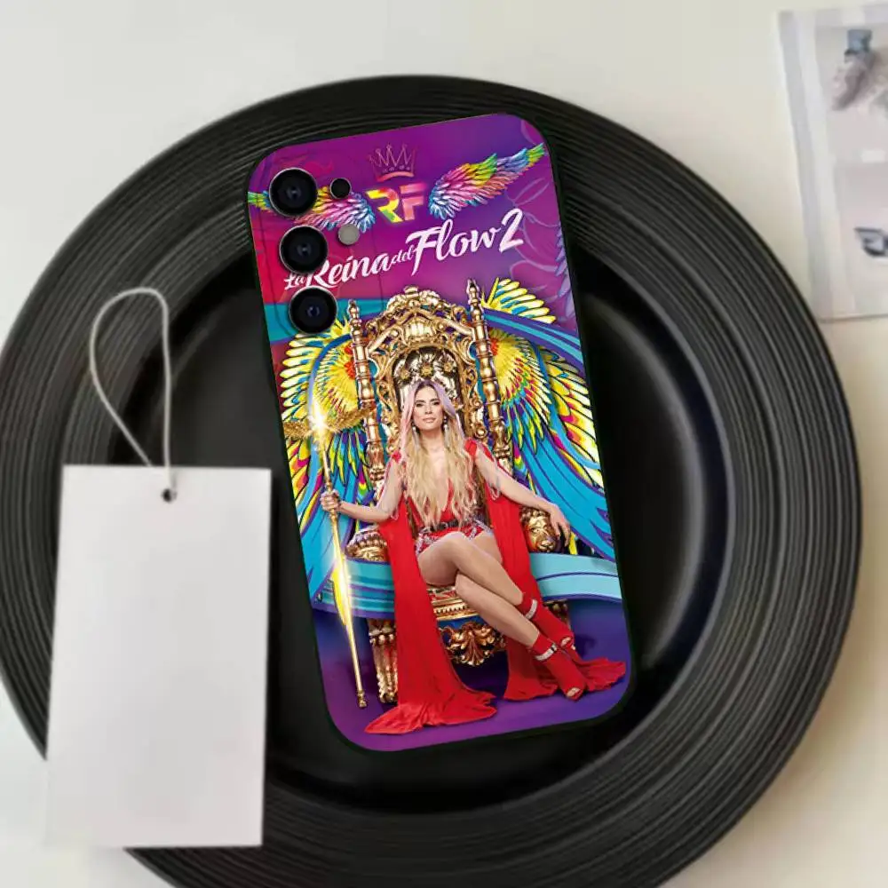Фото Чехол для телефона Yeimy-La Reina Del Flow -ES, черный, мягкий, для Samsung S24, S23, S21, S22, S30, S20 Ultra Plus №4