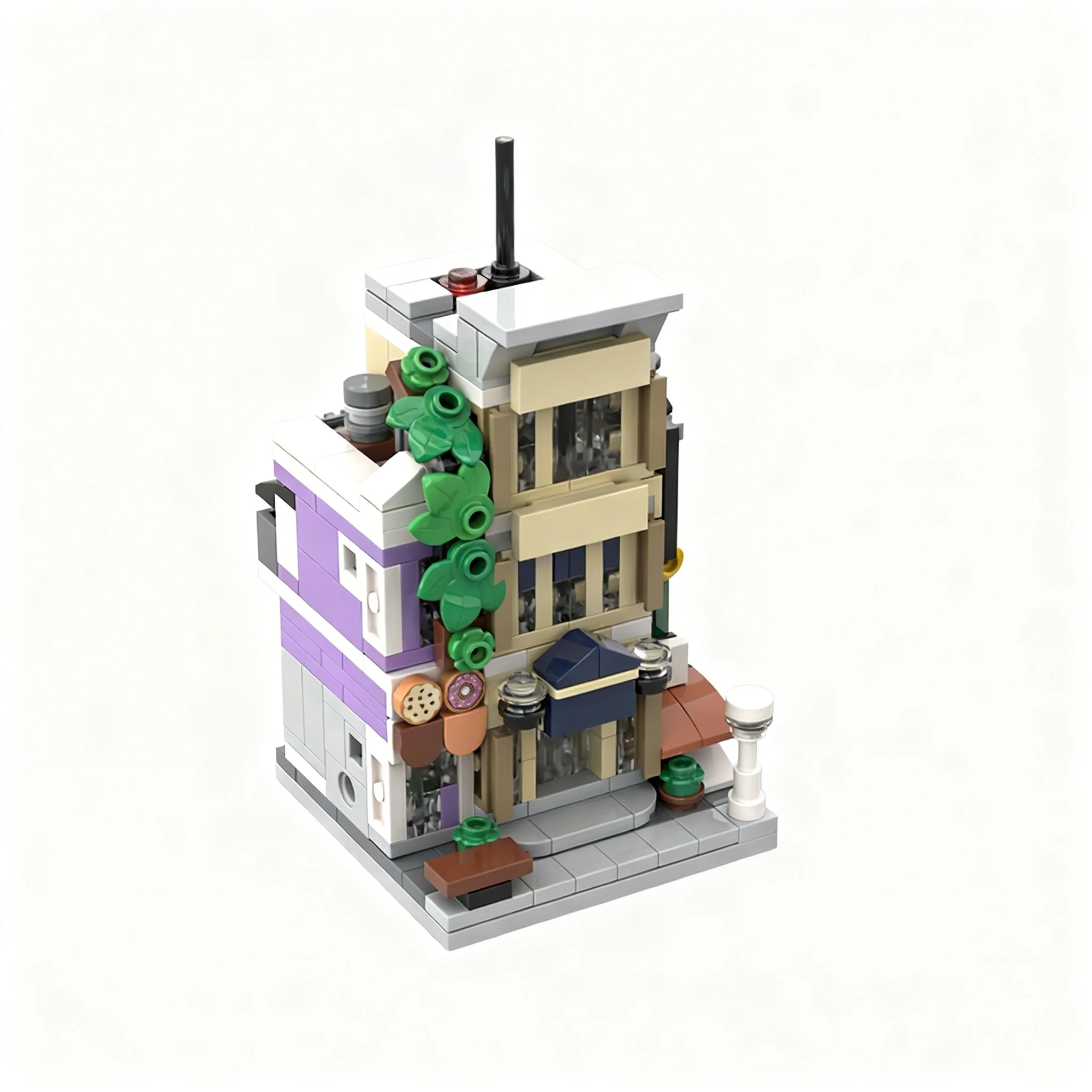 Фото 438 деталей MOC MINI Модульный конструктор: квадратные модульные здания, мини-модели, строительные блоки, набор для творческого развития и образования. №1