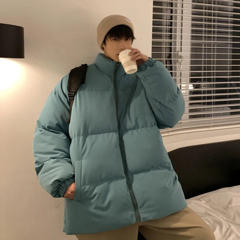 Winter Jacket Men's Warm Fashion 6 Colors Casual Thickening Down Jacket Streetwear Korean Loose Short Coat Mens Parker M-5XL