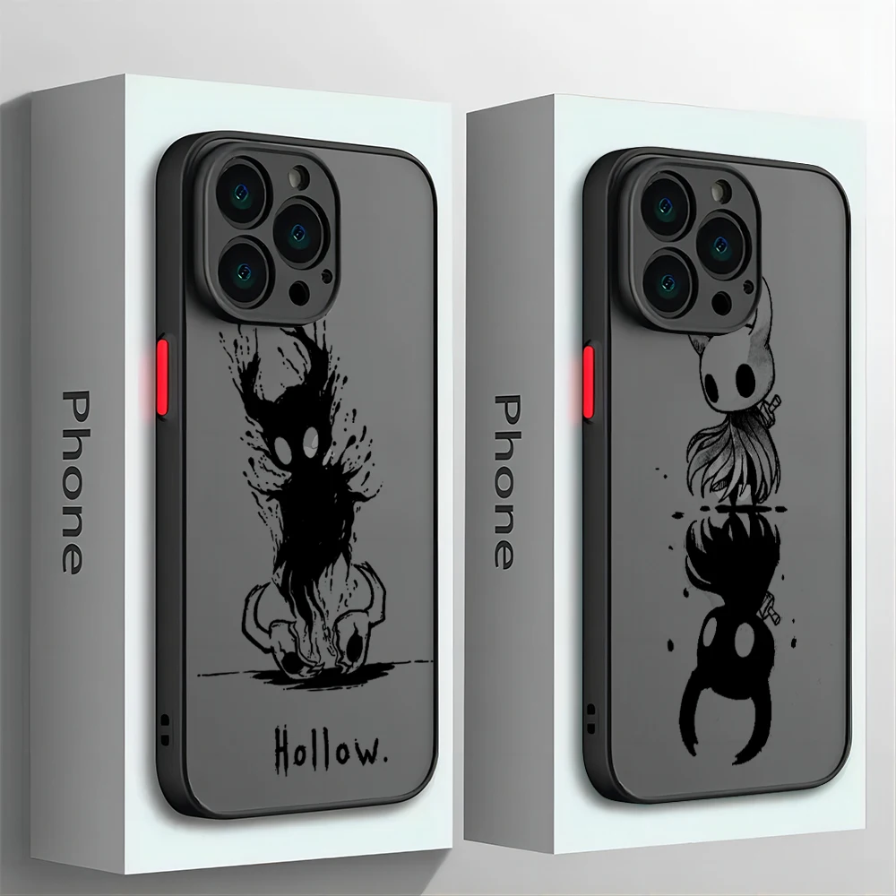 Чехол для телефона The Hollow Knights iPhone 15 14 13 12 11 Mini Pro Max X XR XSMax 7 8 Plus матовая прозрачная