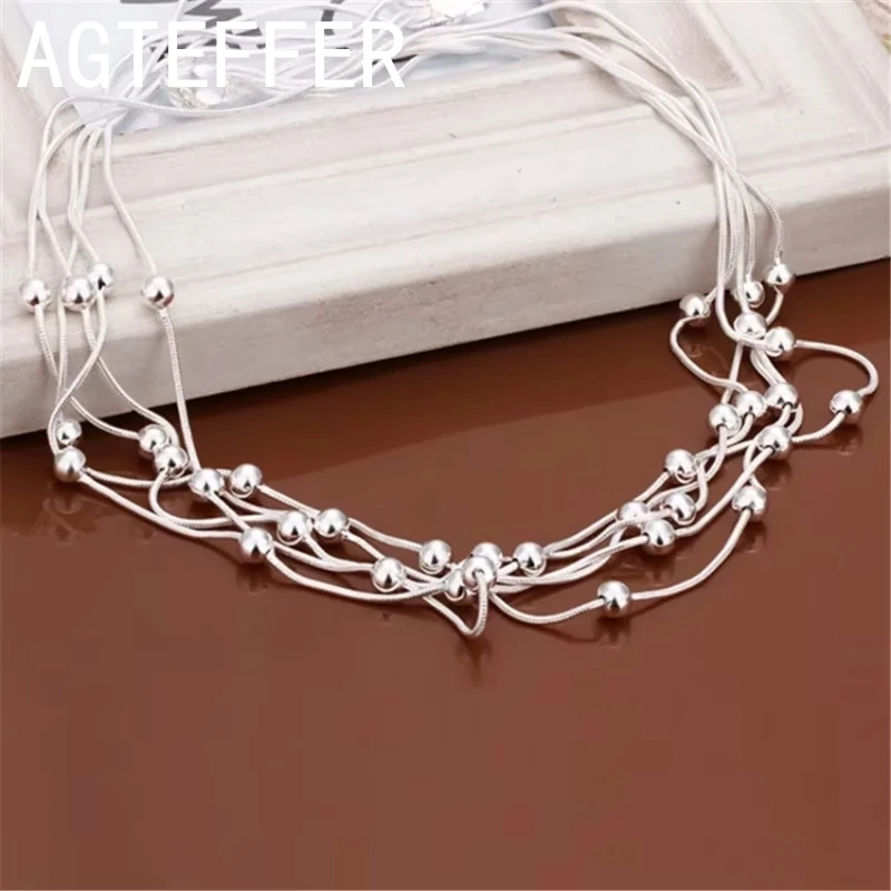 Горячее ретро-очарование из стерлингового серебра 925 пробы ожерелье для женщин