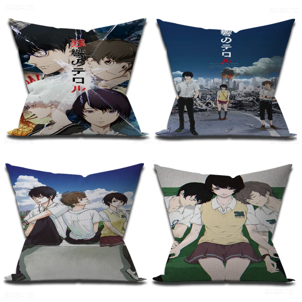 Zankyou No Terror In Resonance Pillowcases Home Bedding Decorative Pillow Cover Wedding Super Soft Case