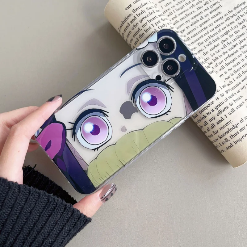 

Anime Kamado Nezuko Transparent Phone Case Cover for IPhone 14 Plus 11 12 13 14 Pro Max Shockproof Cases for IPhone 14 Pro Case