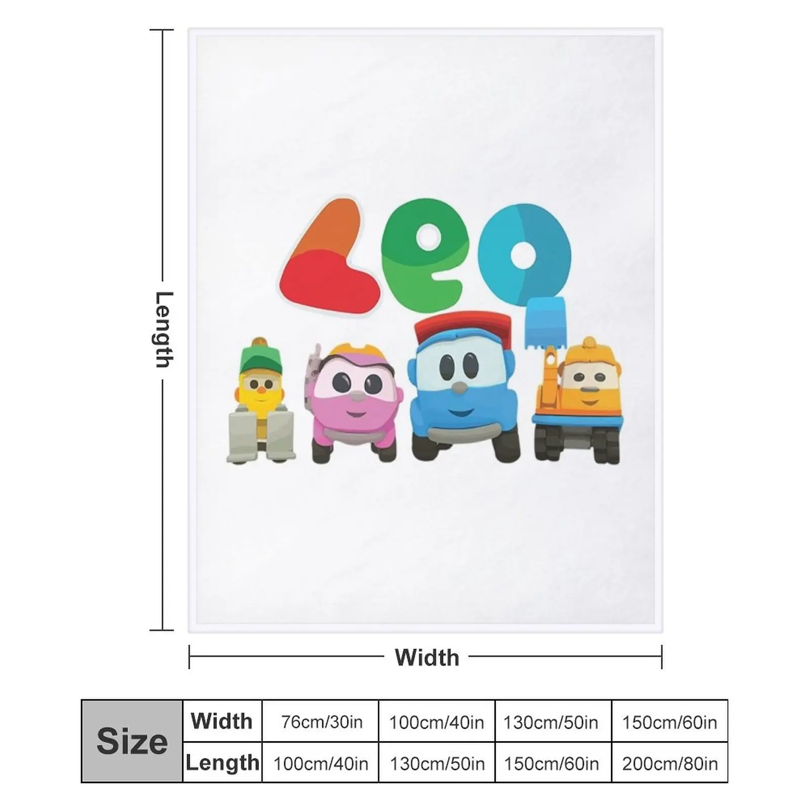 Фланелевое одеяло Leo The Truck