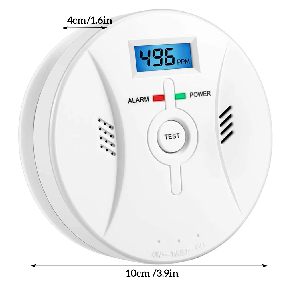 

2 in 1 First Alarm Battery-powered Smoke Detector Ceiling Fixed Safety Sensor Alertor Protective Accessory Warning Equipment