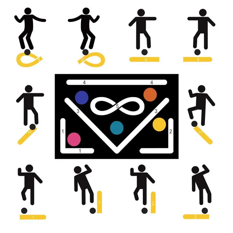 Нескользящий коврик для футбольных тренировок 60X90 см