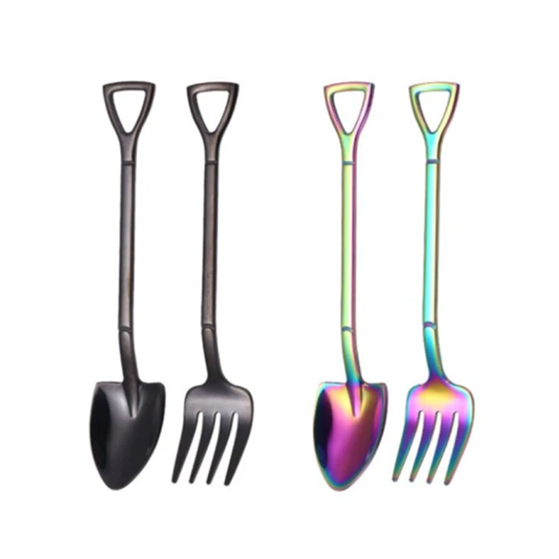 2/4 шт. ложка-вилка для мороженого |