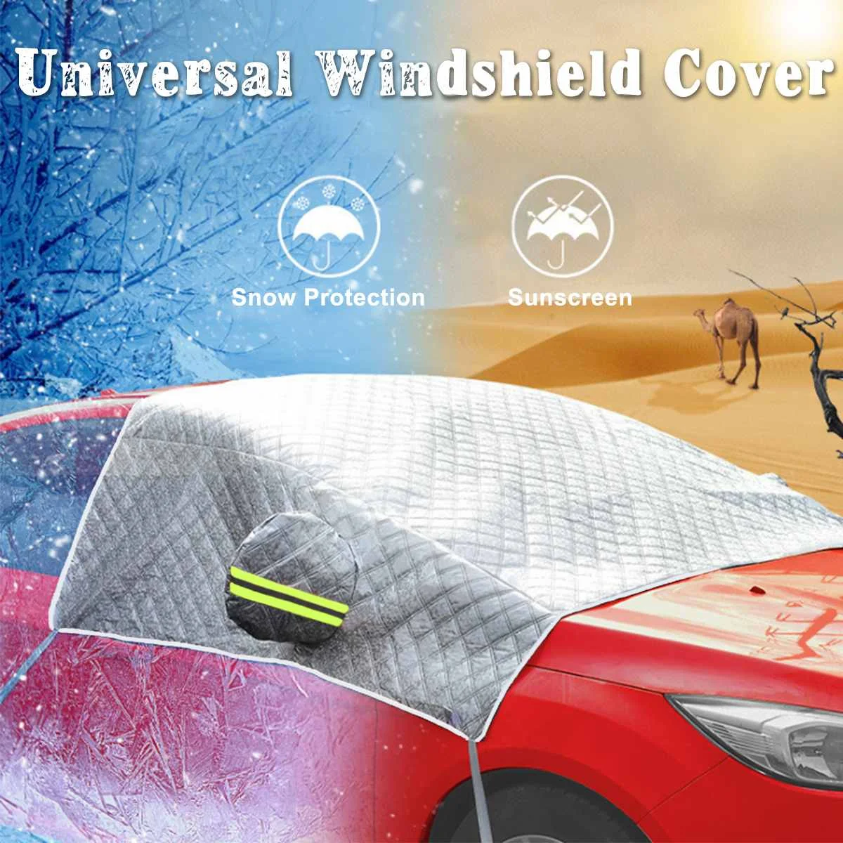 

General Motors Windshield Mirror Reflector Cover Sun Visor Winter Snow Rain Dust Antifreeze Aluminum Film