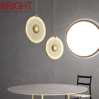 bright nordic pendant light modern round led lamp creative design decoration for living dining room bedroom