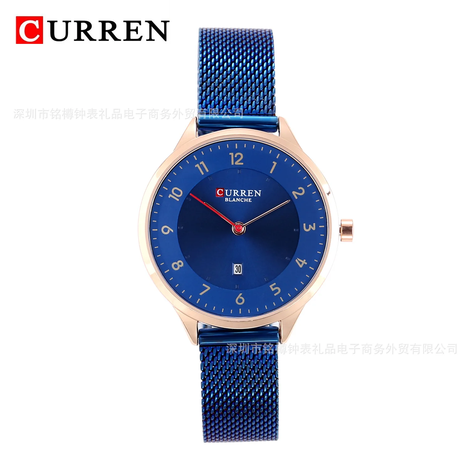 

Curren 9035 Ladies Watch Calendar Watch Fashion Casual Steel Band Watch Waterproof Quartz Watch