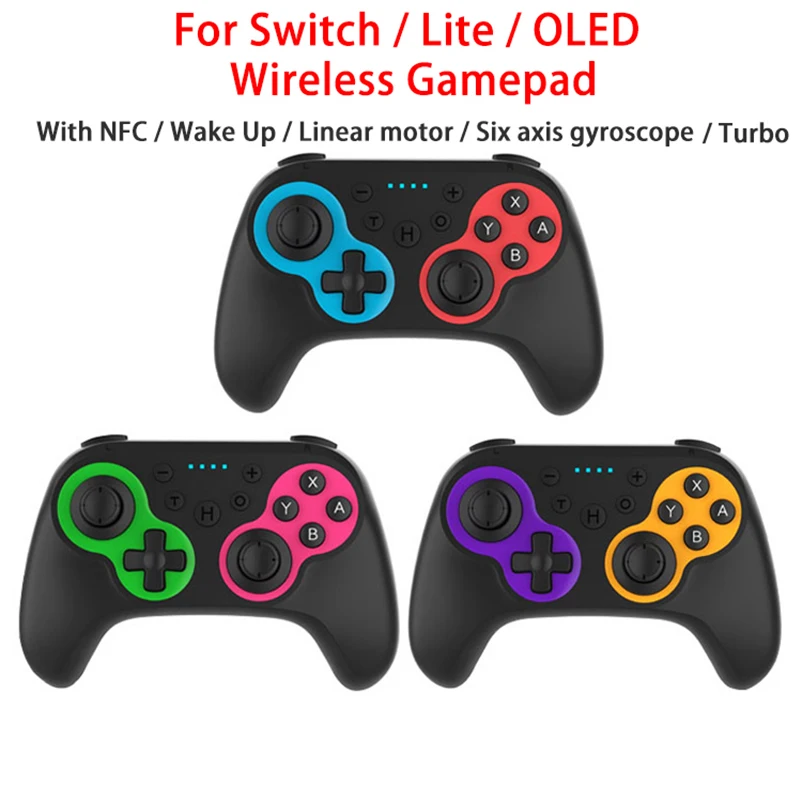 

Беспроводной игровой контроллер T31 с функцией пробуждения NFC для Nintendo Switch Oled линейный двигатель шесть осей гироскоп геймпад для Lite