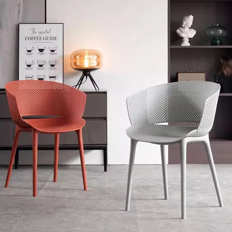 

Lounge Luxury Dining Chairs Plastic Makeup Office Advanced Relax Chair Adult Nordic Sillas De Oficina Kitchen Furniture WXH20XP